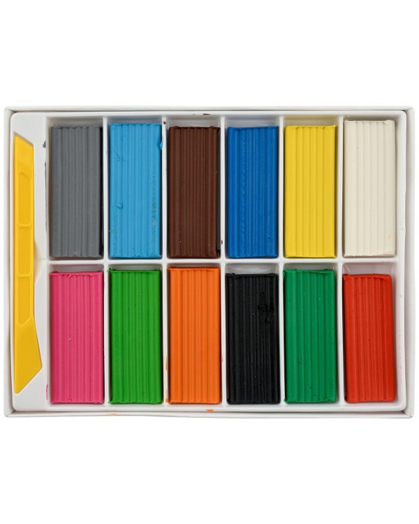 Пластилин "Каляка-Маляка", 12 цветов, 180 грамм, стек