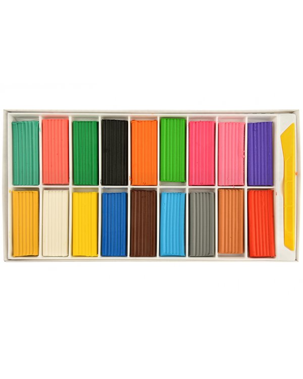 Пластилин "Каляка-Маляка", 18 цветов, 270 грамм, стек