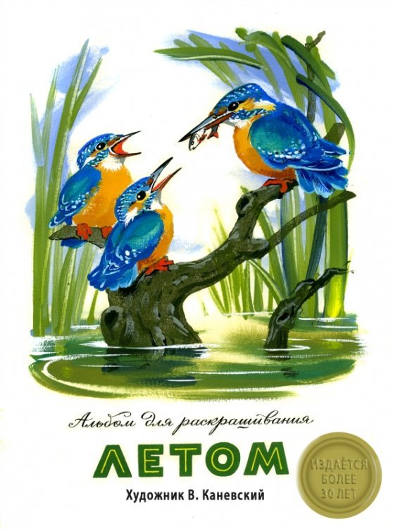 Книги нашего детства. Издается более... Альбом для раскрашивания. Летом