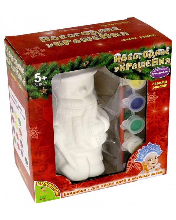 Набор для творчества. Новогодние украшения. Снеговик