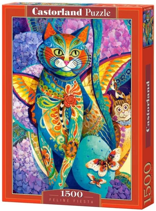 Пазл. Кошачья партия, 1500 элементов Пазл. Кошачья партия, 1500 элементов
