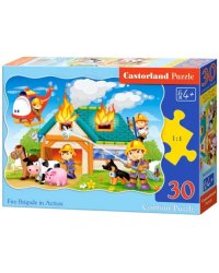 Пазл. Пожарная бригада, 30 элементов