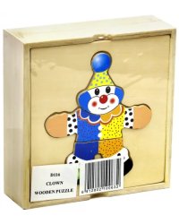 Деревянный пазл "Клоун"