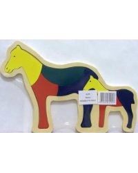 Рамка-пазл "Лошади"