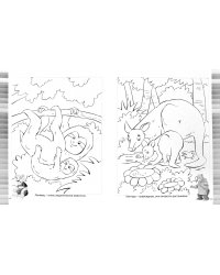 Веселая раскраска. Веселые зверята