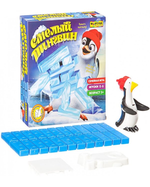 Настольная семейная игра. Смелый пингвин