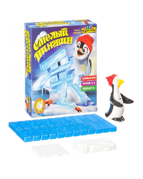 Настольная семейная игра. Смелый пингвин