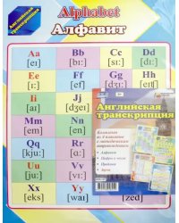 Комплект плакатов "Английская транскрипция" с методическим сопровождением (4 плаката). ФГОС ДО