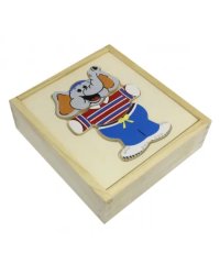 Деревянный пазл. Слоненок