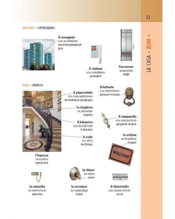 Итальянско-русский визуальный словарь с транскрипцией