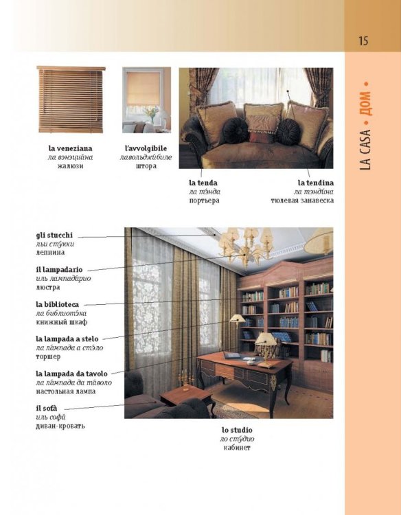 Итальянско-русский визуальный словарь с транскрипцией