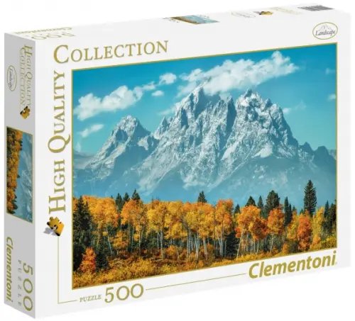 Пазл. США, Вайоминг. Гора Гранд-Титон осенью, 500 элементов Пазл. США, Вайоминг. Гора Гранд-Титон осенью, 500 элементов
