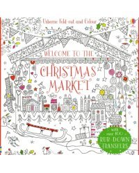 Fold-Out Christmas Market to Colour