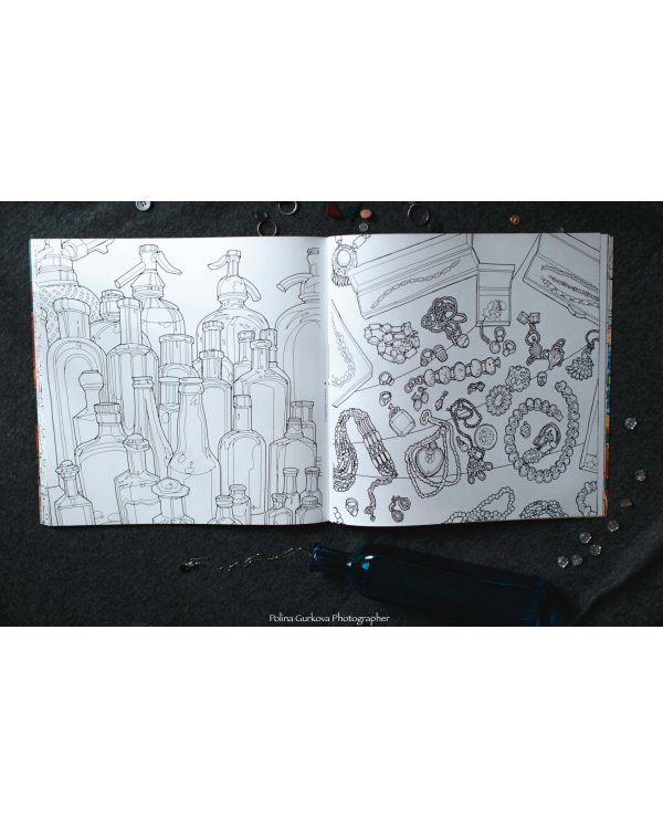 Удивительные коллекции. Раскраска с самыми невероятными предметами, реальными и выдуманными