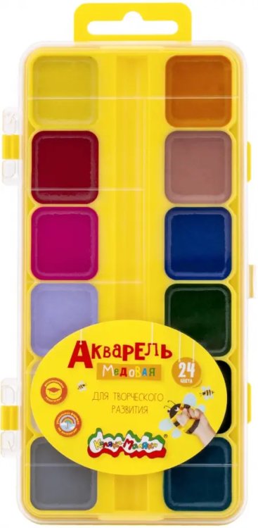 Акварель "Каляка-Маляка", 24 цвета Акварель "Каляка-Маляка", 24 цвета