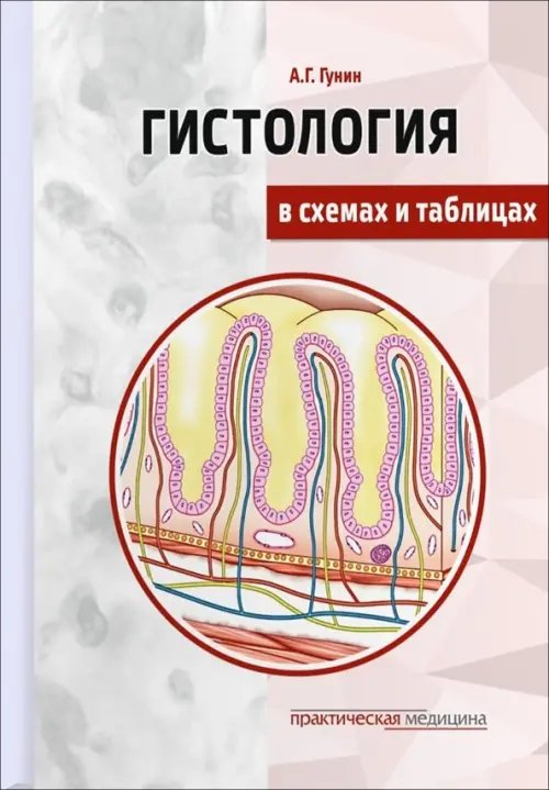 Обложка книги «Гистология в схемах и таблицах. Учебное пособие. Цветной атлас» — Гунин Андрей Германович, ISBN 9785988114444