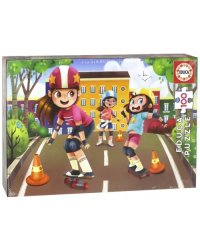 Пазл. Катание на скейте, 100 деталей