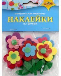 Наклейки из фетра, "Цветочки"