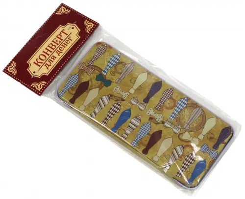 Коробочка для денег &quot;Галстуки и бабочки&quot;