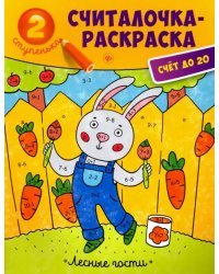 Лесные гости. Книжка-раскраска