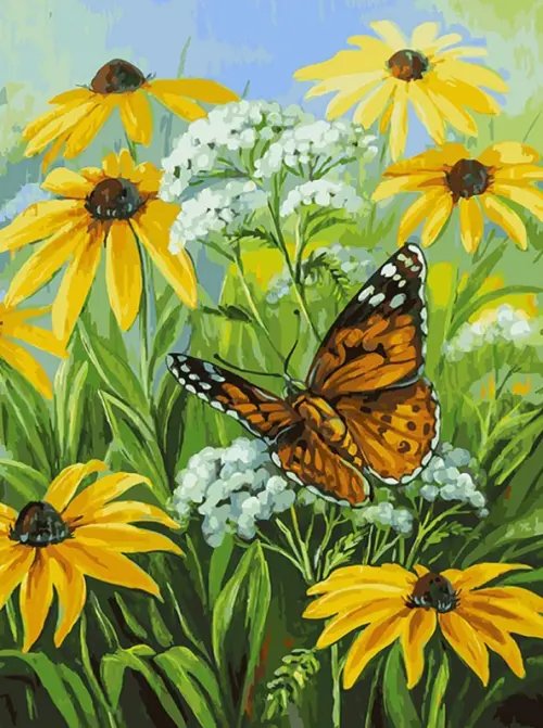 Набор для рисования "Цветочная поляна", 30x40 см Набор для рисования "Цветочная поляна", 30x40 см