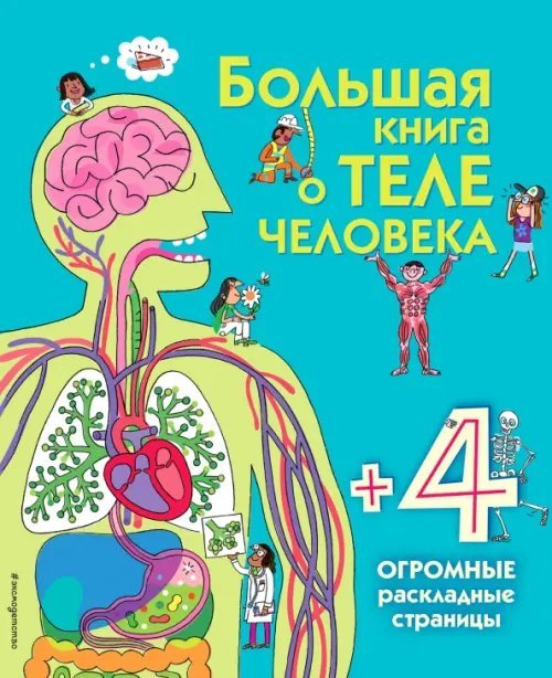 Энциклопедия для малышей (с клапанами) Большая книга о теле человека