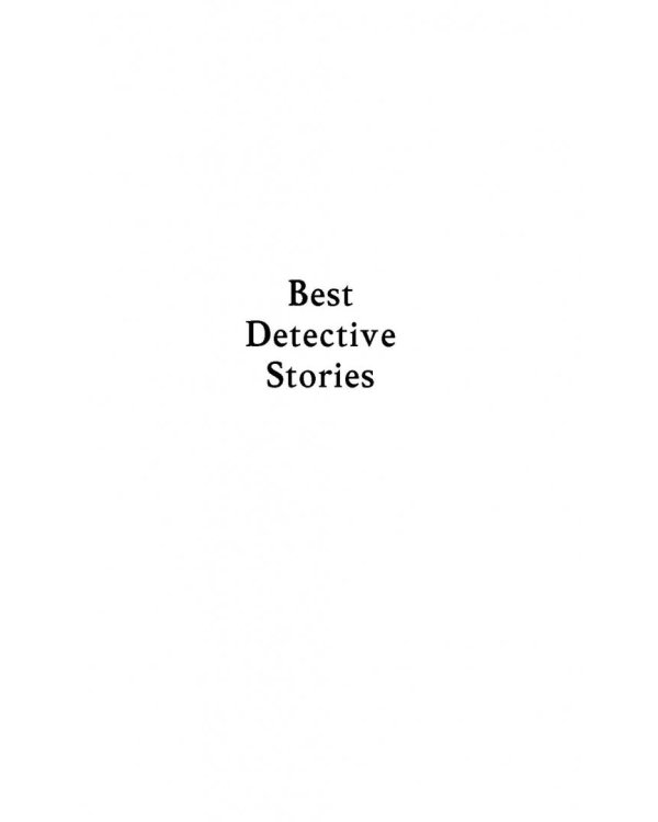 Best Detective Stories