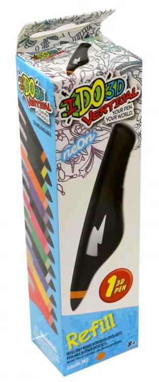 Картридж для 3D-ручки &quot;Вертикаль&quot;, неоновый оранжевый