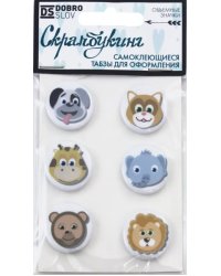 Табзы "Зоопарк", 25 мм, 6 штук