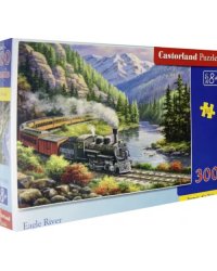 Пазл. Паровоз в горах, 300 элементов
