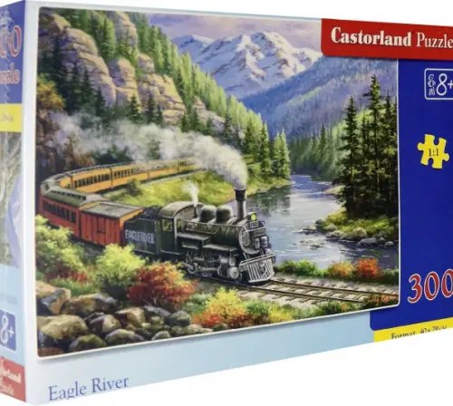 Пазл. Паровоз в горах, 300 элементов Пазл. Паровоз в горах, 300 элементов