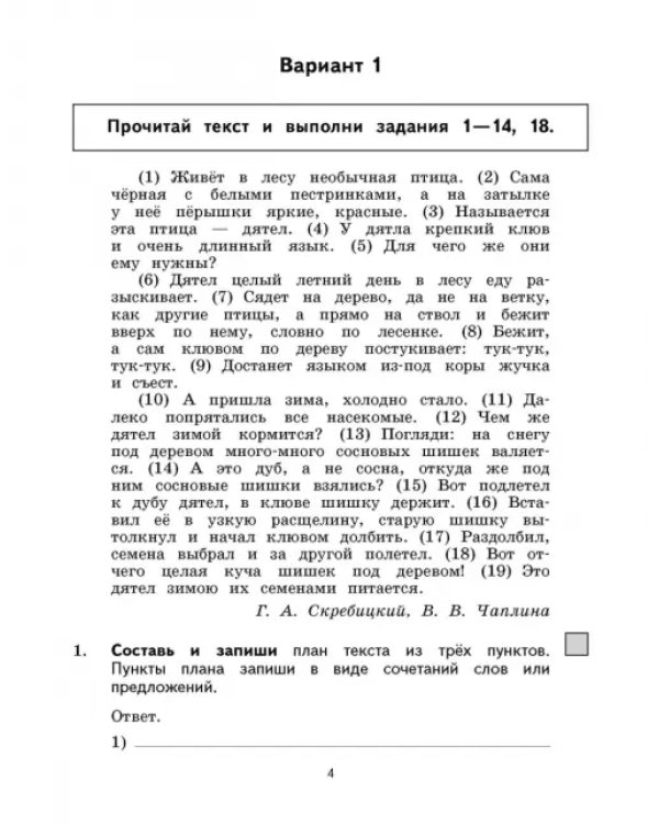 Русский язык. 4 класс. Разноуровневые проверочные работы