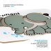 Дополнительное изображение книги «Многоразовая водная раскраска-пазл. Слон»