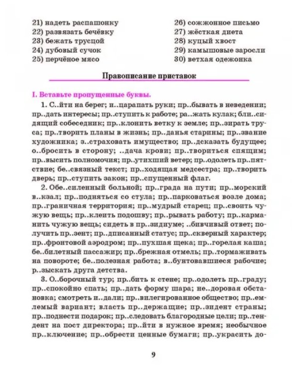 Русский язык. 7 класс. Тренажер по орфографии и пунктуации