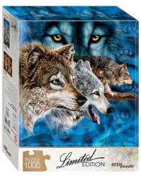 Пазл. Найди 12 волков, 1000 элементов