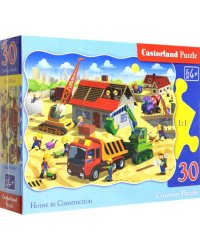 Пазл. Строительство дома, 30 элементов