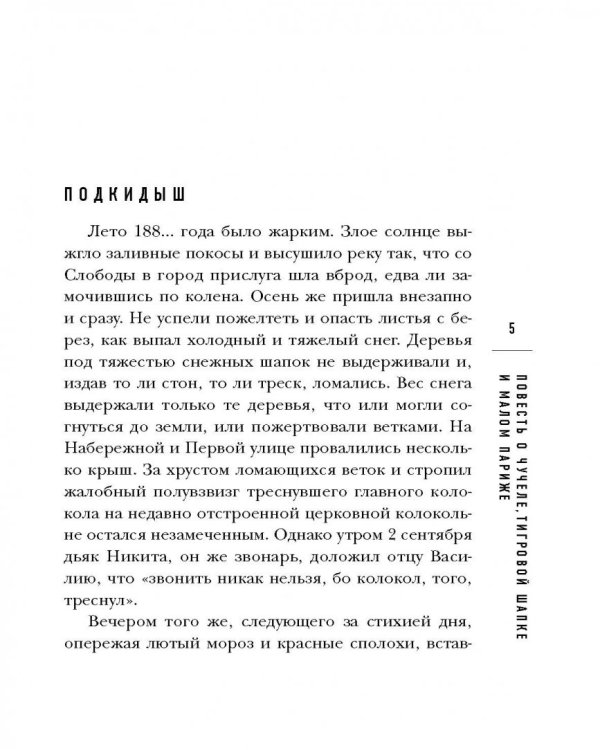 Повесть о чучеле, Тигровой Шапке и Малом Париже