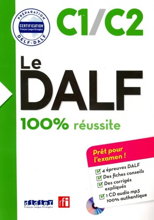 DALF Nouveau DALF C1-C2 Livre + CD (+ CD-ROM)