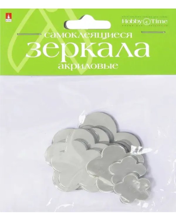 Зеркала для декорирования самоклеящиеся, набор №1 "Цветы", 8 штук
