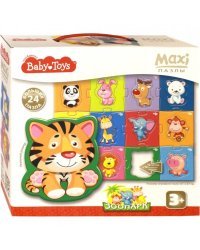 Макси-пазл "Зоопарк", 24 элемента