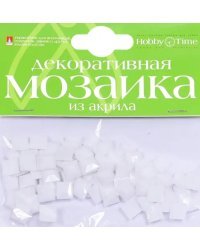 Мозаика декоративная из акрила, 8x8 см, цвет белый, 100 штук