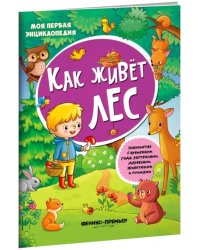 Как живет лес. Книжка с наклейками