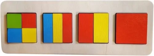 Деревянная рамка-вкладыш. Геометрия. Квадрат