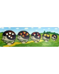 Деревянная рамка-вкладыш. Ежики