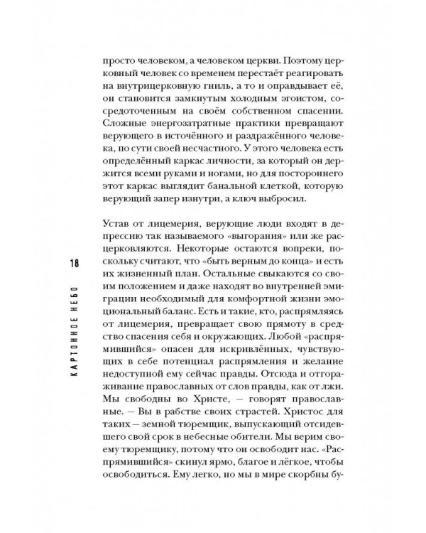 Картонное Небо. Исповедь церковного бунтаря