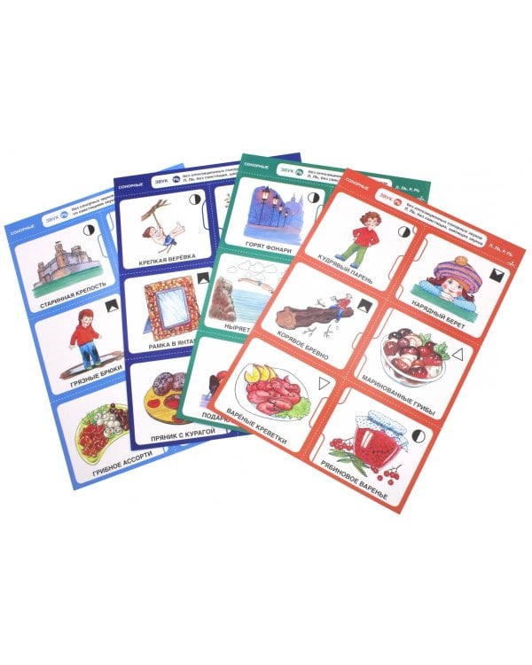 Дружу со звуками, говорю правильно! Л, Ль, Р, Рь. Комплект логопедических игровых карточек. ФГОС ДО