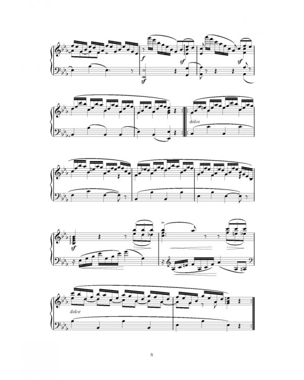 8 вариационных циклов для фортепиано. Ноты