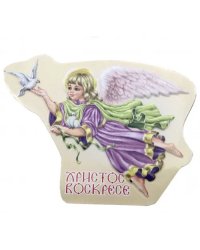 Магнит объемный "Ангел с голубем", 94x70 мм