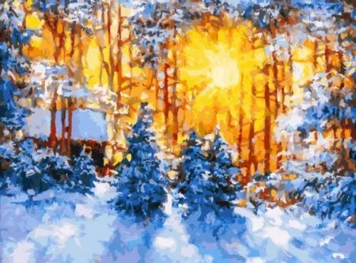 Набор для рисования по номерам "Февраль", 30x40 см