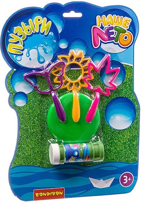 Мыльные пузыри с рамками и тарелкой-фрисби, 55 мл